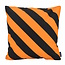 Gek op kussens! Sierkussen Stripe Zwart/Okergeel | 45 x 45 cm | Katoen/Polyester