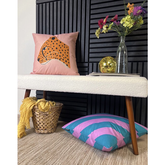 Sierkussen Pink Panter | 45 x 45 cm | Katoen/Linnen
