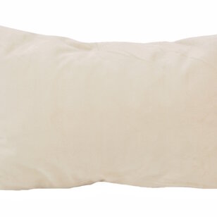 Sierkussen Velvet Swirl Crème/Beige | 30 x 50 cm  | Fluweel/Polyester