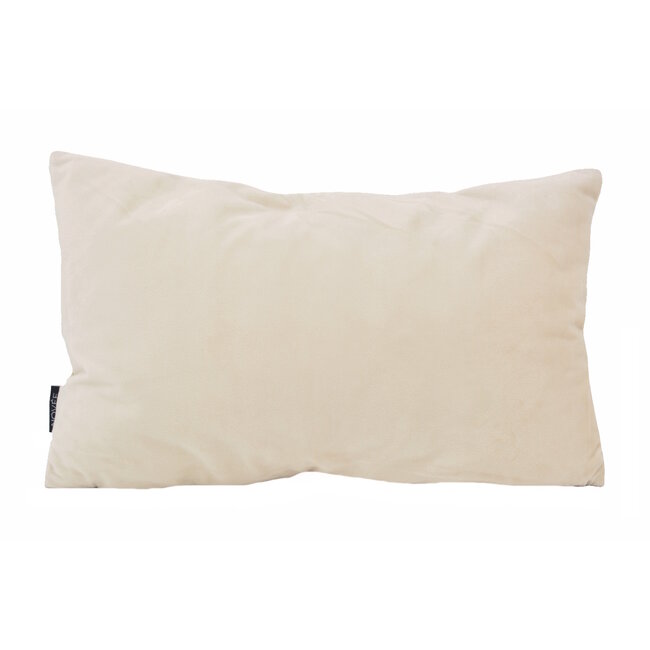 Sierkussen Velvet Swirl Crème/Beige | 30 x 50 cm  | Fluweel/Polyester
