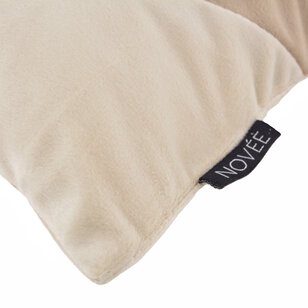 Sierkussen Velvet Swirl Crème/Beige | 30 x 50 cm  | Fluweel/Polyester