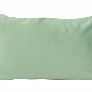 Sierkussen Velvet Swirl Groen/Crème | 30 x 50 cm  | Fluweel/Polyester