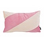 Sierkussen Velvet Swirl Roze/Crème | 30 x 50 cm  | Fluweel/Polyester