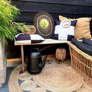 Sierkussen Dano Black/White #2 - Outdoor | 45 x 45 cm | Katoen/Polyester