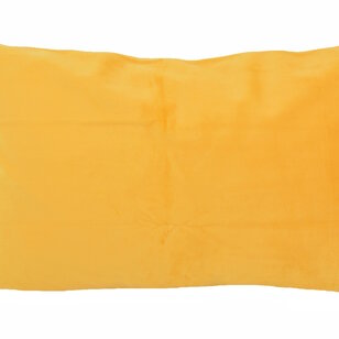 Velvet Donkergeel Kussenhoes | 30x50 cm | Polyester