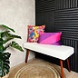 Sierkussen Velvet Swirl Paars/Roze | 30 x 50 cm  | Fluweel/Polyester