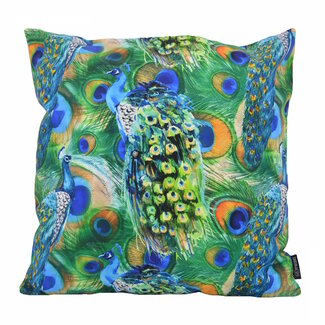 Gek op kussens! Peacock Birds Kussenhoes | 45x45 cm | Katoen/Polyester