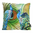 Sierkussen Blue Peacock | 45 x 45 cm | Katoen/Polyester