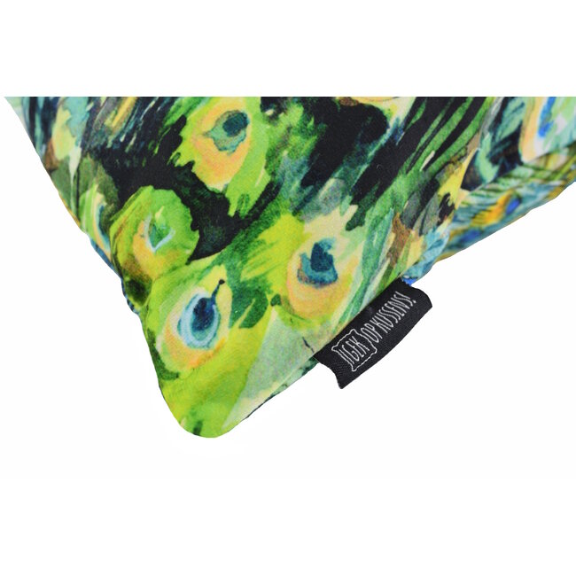 Blue Peacock Kussenhoes | 45x45 cm | Katoen/Polyester