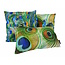 Sierkussen Blue Peacock | 45 x 45 cm | Katoen/Polyester