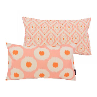 NOVÉE Imara Rosa Kissenbezug | 30x50 cm | Baumwolle/Leinen