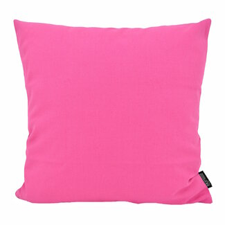 Gek op kussens! Uni Fuchsia Kissenbezug | 45x45 cm | Baumwolle/Polyester