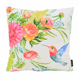 Gek op kussens! Floral Birds #1 Kissenbezug | 45x45 cm | Baumwolle/Polyester