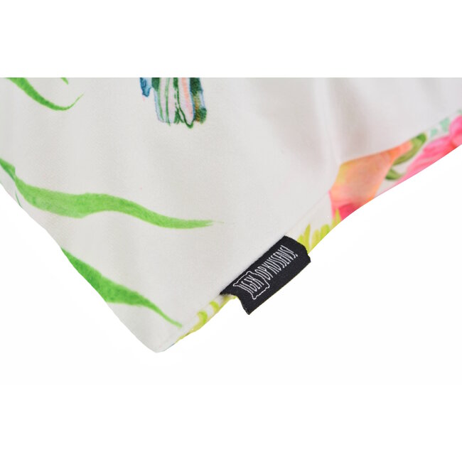 Floral Birds #1 Kussenhoes | 45x45 cm | Katoen/Polyester