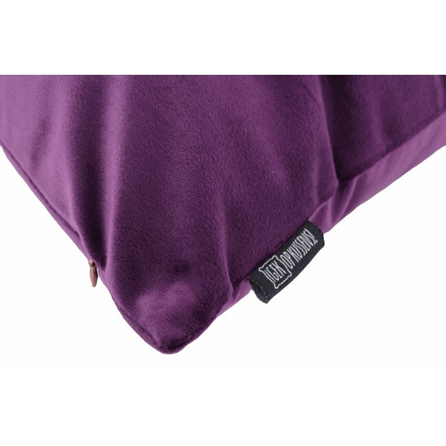 Velvet Lila Kissenbezug | 30x50 cm | Polyester