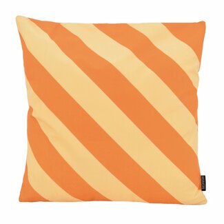 Gek op kussens! Stripe Okergeel/Geel Kussenhoes | 45x45 cm | Katoen/Polyester
