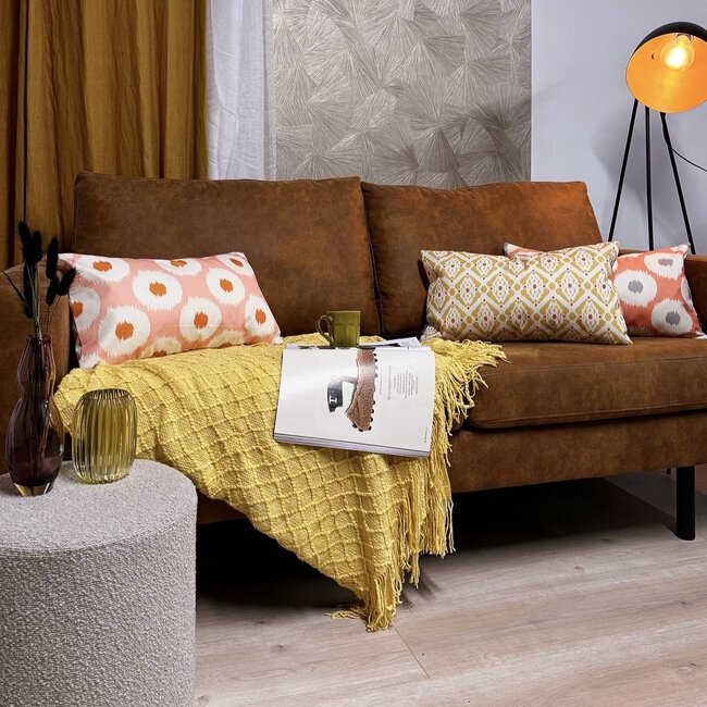 Imara Naranja Kissenbezug | 30x50 cm | Baumwolle/Leinen