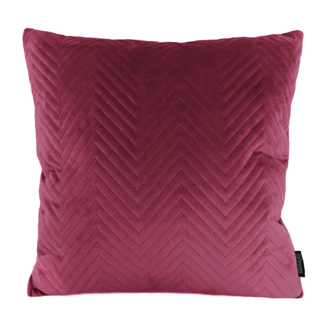 Red Velvet Chevron | 45 x 45 cm | Kussenhoes | Polyester