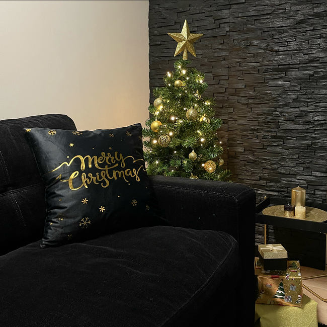 Sierkussen Merry Christmas | 45 x 45 cm | Katoen/Polyester