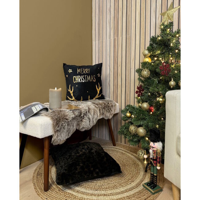Sierkussen Christmas Reindeer | 45 x 45 cm | Katoen/Polyester