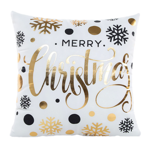Sierkussen Balls & Snowflakes | 45 x 45 cm | Katoen/Polyester