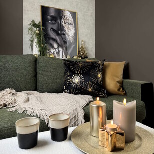 Sierkussen Metallic Gold | 45 x 45 cm | PVC / PU Leder
