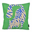Gek op kussens! Green Cat Kissenbezug | 45x45 cm | Baumwolle/Leinen