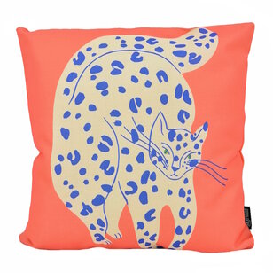 Sierkussen Red Cat | 45 x 45 cm | Katoen/Linnen