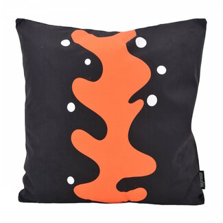 Gek op kussens! Black Coral Kissenbezug | 45x45 cm | Baumwolle/Polyester