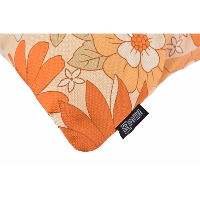 Retro Bloemen #2 Kussenhoes | 45x45 cm | Katoen/Linnen