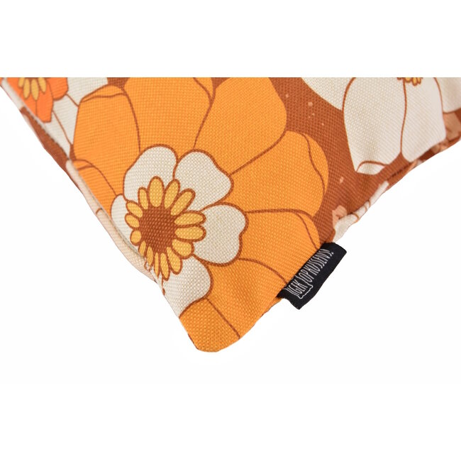 Retro Bloemen #1 | 45 x 45 cm | Kussenhoes | Katoen/Linnen