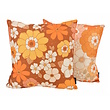 Retro Bloemen #1 Kussenhoes | 45x45 cm | Katoen/Linnen