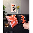 Black Coral Kussenhoes | 45x45 cm | Katoen/Polyester