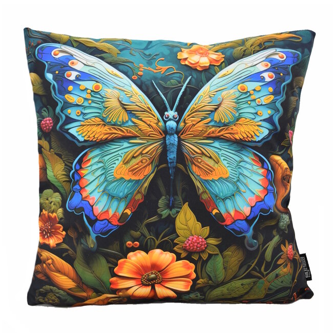 Sierkussen Vlinder #1 | 45 x 45 cm | Katoen/Polyester