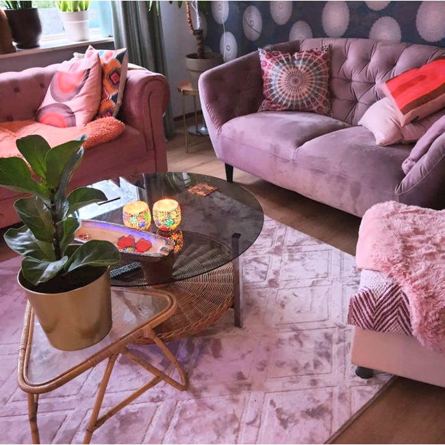 Ibiza Circle | 45 x 45 cm | Kussenhoes | Katoen/Linnen