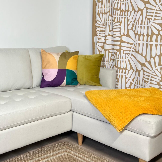 Velvet Mosgroen Kussenhoes | 45x45 cm | Polyester