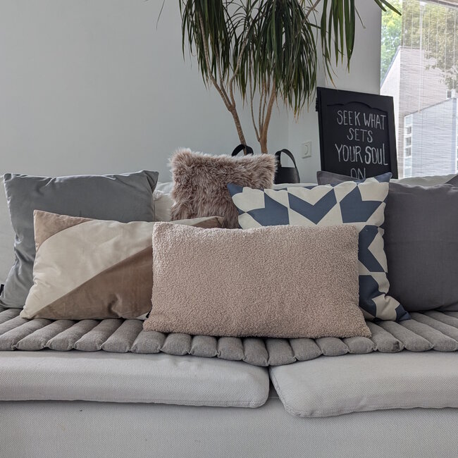 Sierkussen Velvet Grijs | 45 x 45 cm | Velvet/Polyester