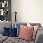 Velvet Oudroze Kussenhoes | 45x45 cm | Polyester