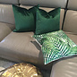 Velvet Donkergroen Kussenhoes | 45x45 cm | Polyester