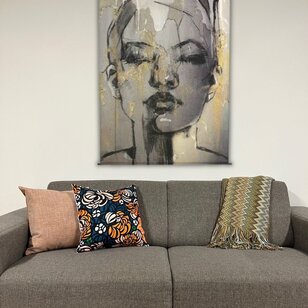 Fusion Flowers #1 Kissenbezug | 45x45 cm | Baumwolle/Polyester