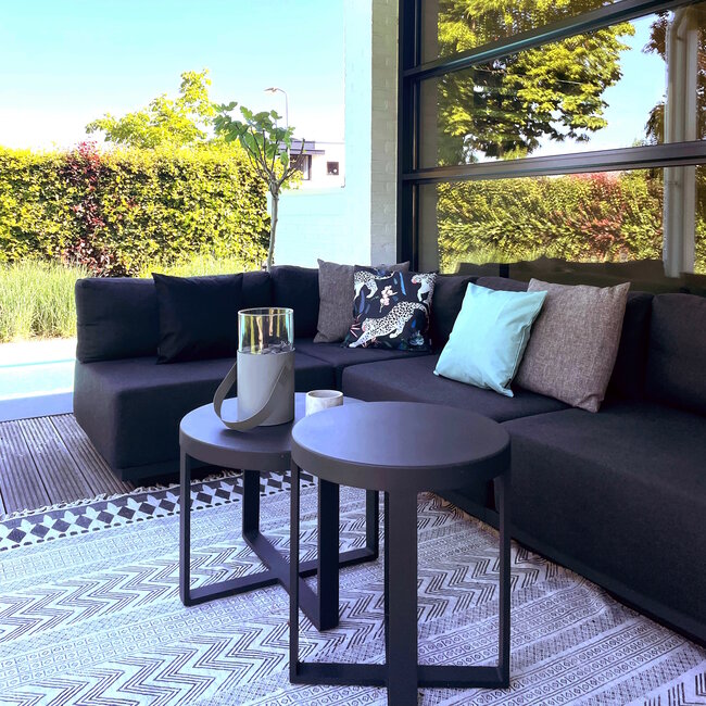 Sierkussen Luipaard Zwart - Outdoor | 45 x 45 cm | Katoen/Polyester