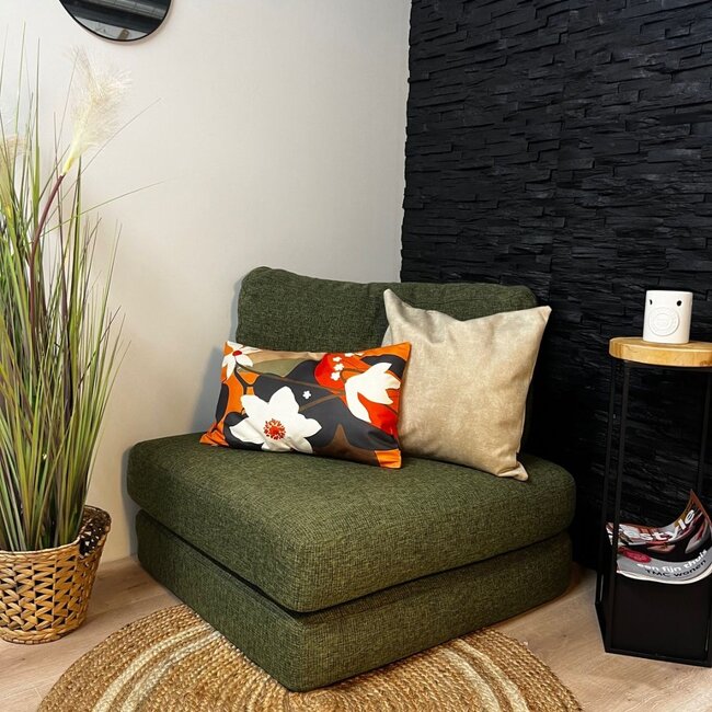 Sierkussen Flower Leaf | 30 x 50 cm | Katoen/Polyester