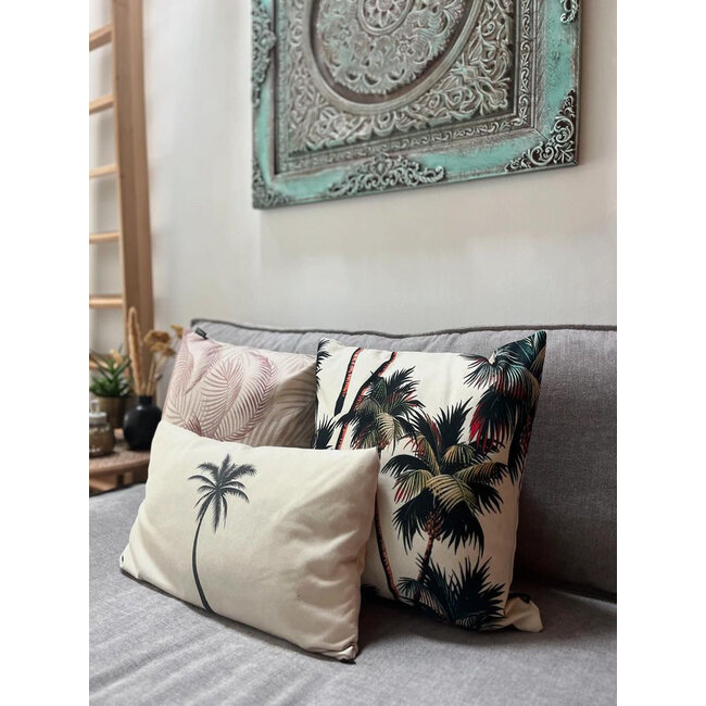 Palm Trees | 45 x 45 cm | Kussenhoes | Katoen/Linnen