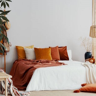 Velvet Terracotta Kussenhoes | 45x45 cm | Polyester