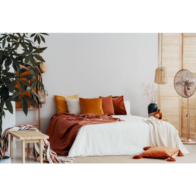 Velvet Terracotta Kussenhoes | 45x45 cm | Polyester