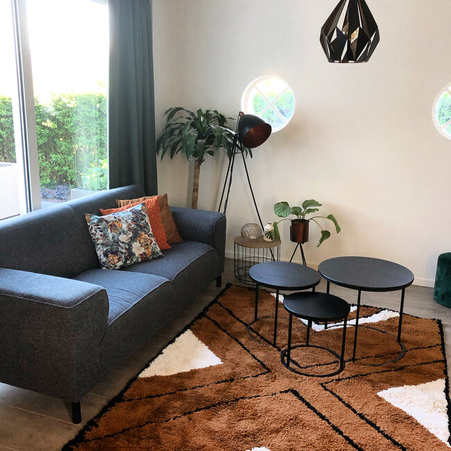 Sierkussen Velvet Goud/Bruin | 45 x 45 cm | Velvet/Polyester