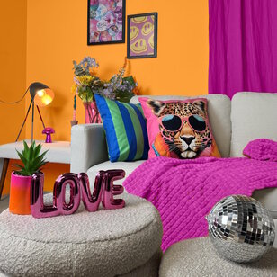 Funky Leopard Kissenbezug | 45x45 cm | Baumwolle/Polyester