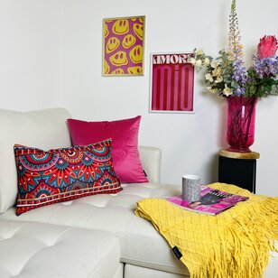 Velvet Roze Kussenhoes | 45x45 cm | Polyester