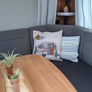 Caravan Camping - Outdoor Kussenhoes | 45x45 cm | Katoen
