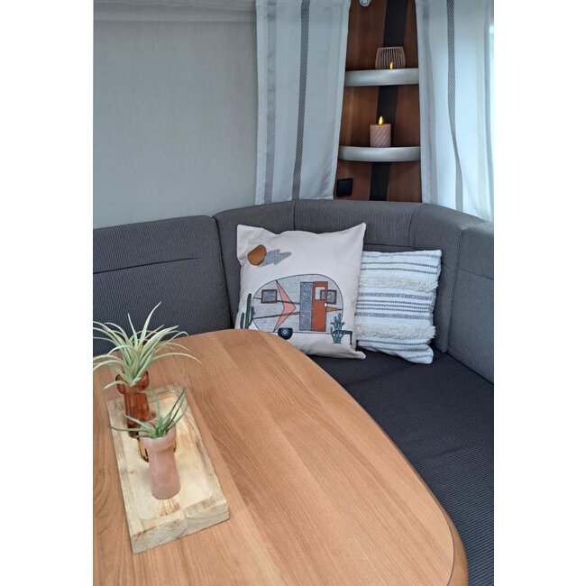 Caravan Camping - Outdoor Kussenhoes | 45x45 cm | Katoen